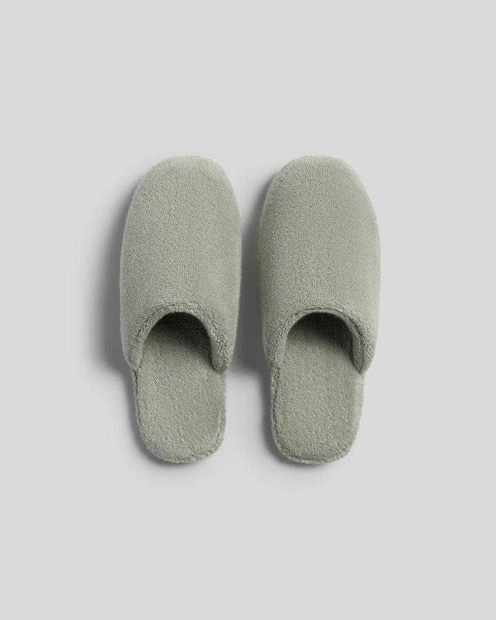 Classic Plush Slippers (Sage)